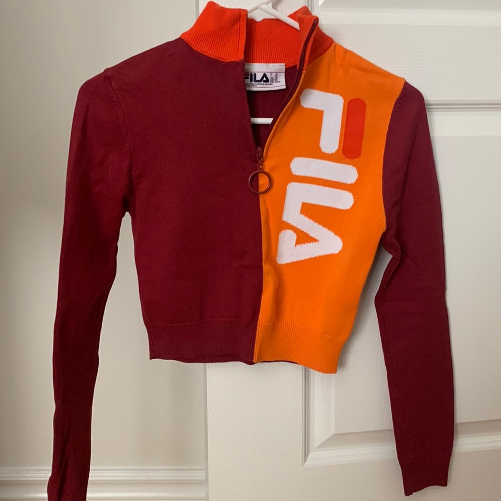 FILA sweater crop top XS